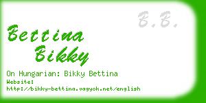 bettina bikky business card